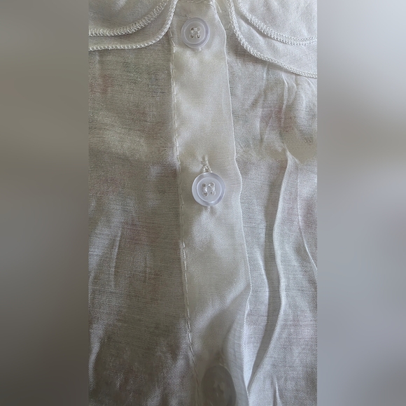 White Ruffled Collar Blouse Accessory - Picture 2 of 4